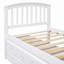 Lit plateforme avec rangement en bois massif et 6 tiroirs-745864229