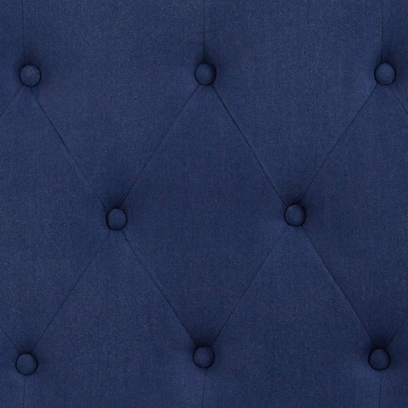 Navy Tufted Upholstered Queen Size Headboard
