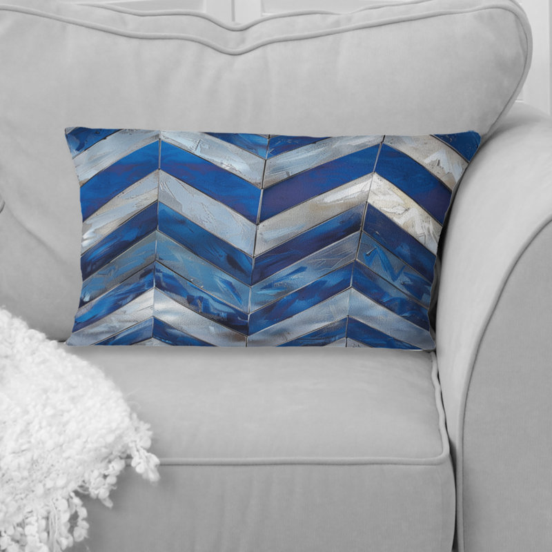 Coussin lombaire Glam II - Glam, Bleu / argent