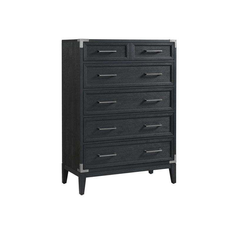 Rabe 5-Drawer Chest, Silver