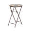 Table d'appoint en céramique, usage extérieur, unique