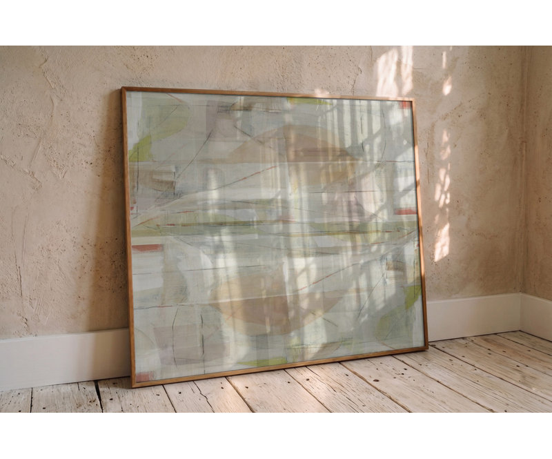 Muted Abstract Layers by Cartissi — Abstract Wall Art, Size, Format, Frame Color