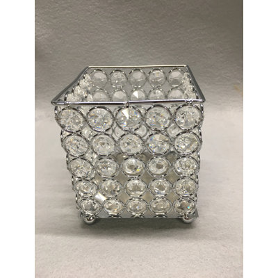 Porte-votive de table en cristal 4"