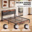 Upholstered Bed Frame with Storage Headboard and Charging Station, Solid and Stable, Noise Free, No Box Spring Needed, Easy Assembly-1343632126