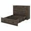 Lit escamotable avec lit plateforme escamotable et grand tiroir de rangement Murphy-307511159