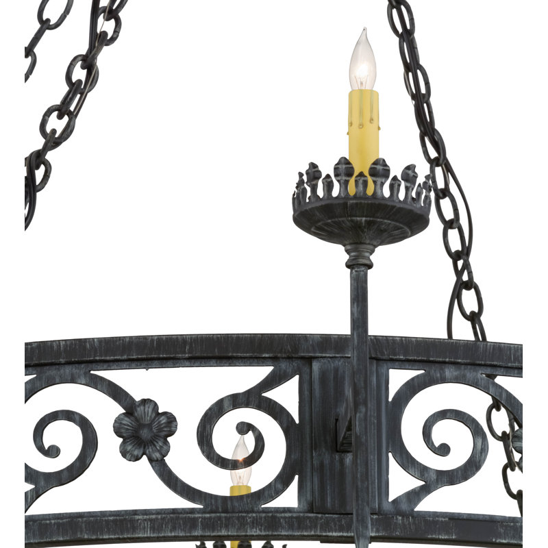 Lustre 28 lumières façon bougie Majella