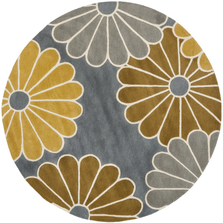 Carolette Hand Tufted Wool And Viscose Floral Rug
