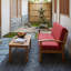 Ensemble de causeuse et table basse d'extérieur-1083915123