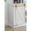Table de salon de style rustique blanc antique 1 pièce