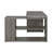 L-Shape Office Desk With Drawers And Shelves, Weathered Grey-1246095495