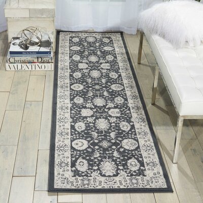 Lamarche Oriental Charcoal Area Rug -  Alcott HillÂ®, ACOT8006 40215969