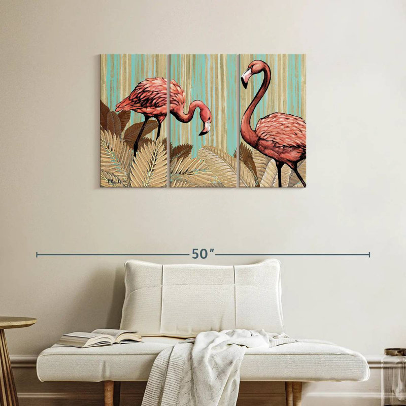 Brampt Retro Flamingo, 24" H x 38" W