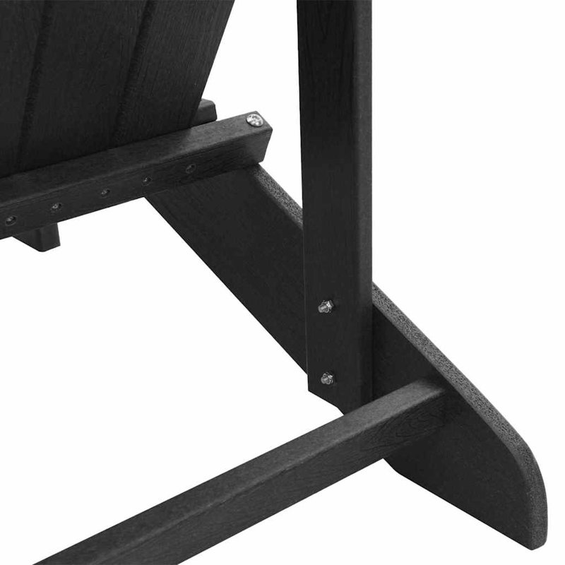 Outdoor Adirondack Chair, Black