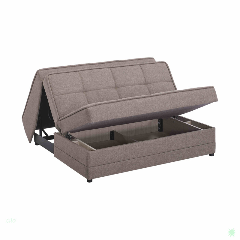 Causeuse convertible avec rangement Collection, Beige