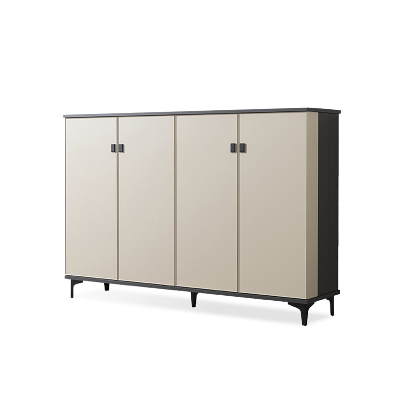 Beige Metal Shoe Storage