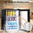 Afsaar 47" Farmhouse Coffee Bar Cabinet with 15" Refrigerator,Wine Rack,Glass Holder