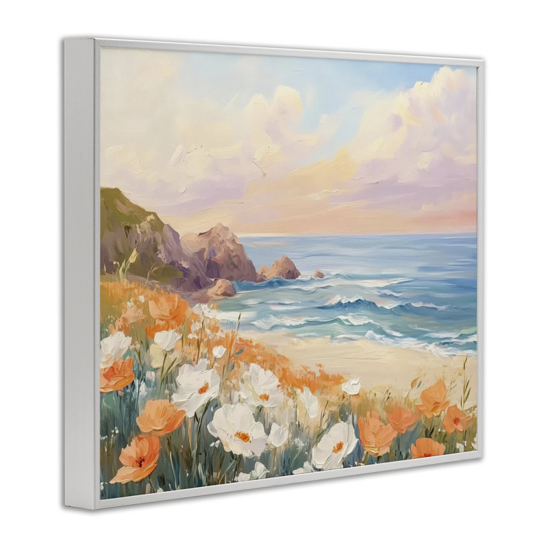 Poppies par Beach Bay, estampe numérique, design par Arlington Prints, H 24 po x l 30 po
