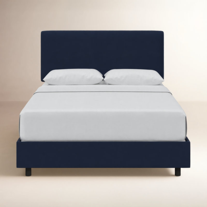 Eisley Upholstered Standard Bed, Queen, Classic Ink Performance Velvet