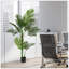 Grand arbre artificiel de 5,2 pi avec plante artificielle en pot réaliste avec 11 feuilles vertes, simulateur décoratif pour maison, bureau, salon ou espace moderne, 1 pièce / ensemble -550225634