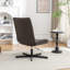 Fauteuil d'appoint pivotant en similicuir Trunell-805333062