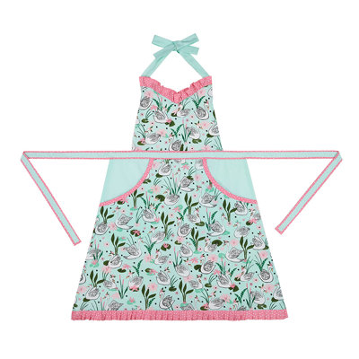 Swan Lake Ruffled Kitchen Apron