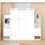 Lit escamotable polyvalent avec tablettes de rangement et tiroirs Sebatian-2011879778-2011879779