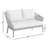 Bowery 51'' Wide Rectangle Acacia Loveseat with Cushions-1209590163