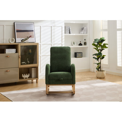 Accent Rocking Chair With Footrest