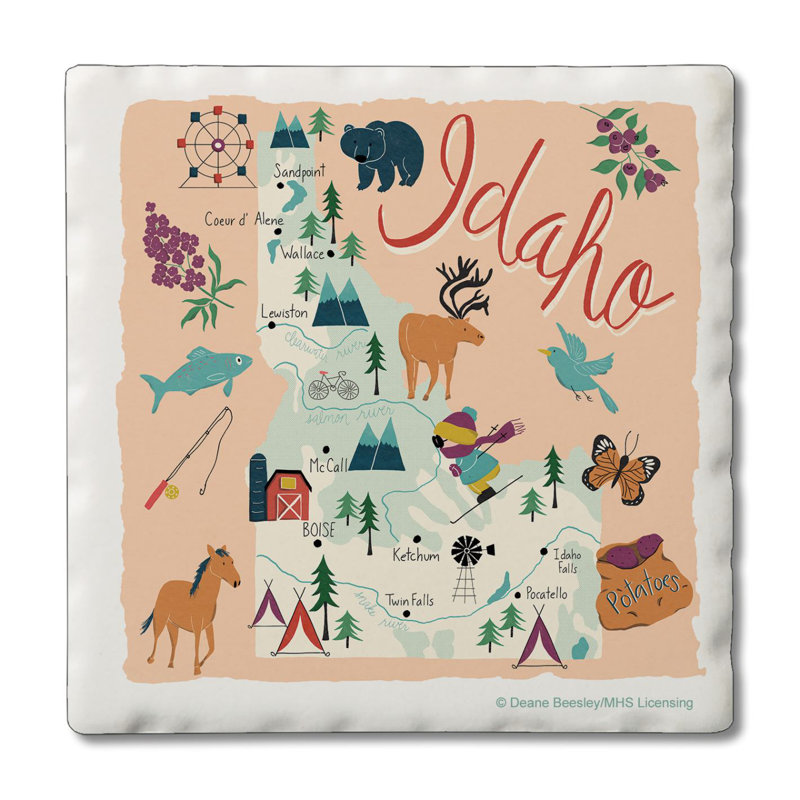 Sous-verres 4 pièces Thirstystone Idaho