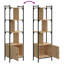 Moonsu 154.5cm H x 44.5cm W Steel Etagere Bookcase-412673499