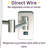Almarina 6.5" x 9" Lighted Wall Mount Magnified Makeup Mirror, Direct Wire-31381486