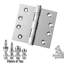 Charnière de porte simple à roulement à billes en laiton massif H 4,5 po x l 4,5 po-67148903