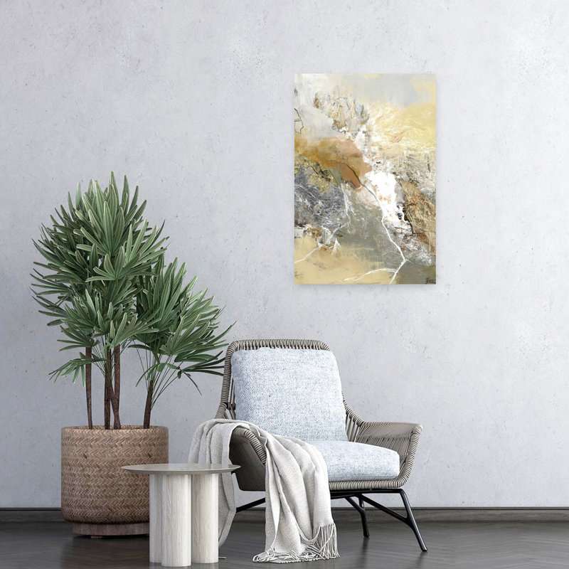 Sunny Days 1, art contemporain abstrait, H 24 po x l 16 po