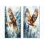 Aigle brun en vol I - animaux, art mural 2 pièces-1175509517-1175509518