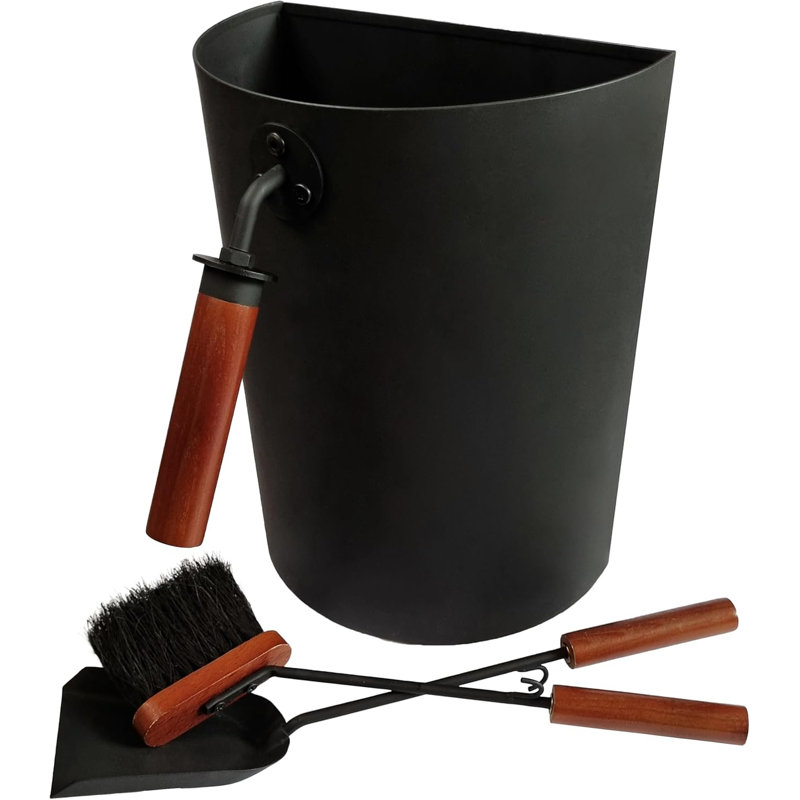 Conception compacte de 3,5 gallons pour le nettoyage des cendres de charbon de bois pour les foyers intérieurs / extérieurs