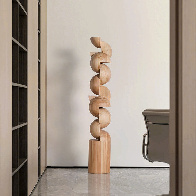 Objet décoratif en bois massif Burlywood Free Form, 62.99