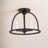 Divina Aleena 3 Light Black Ceiling Mount-1851344617