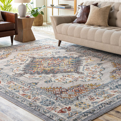 Claudia Flatiron Oriental Gray Area Rug