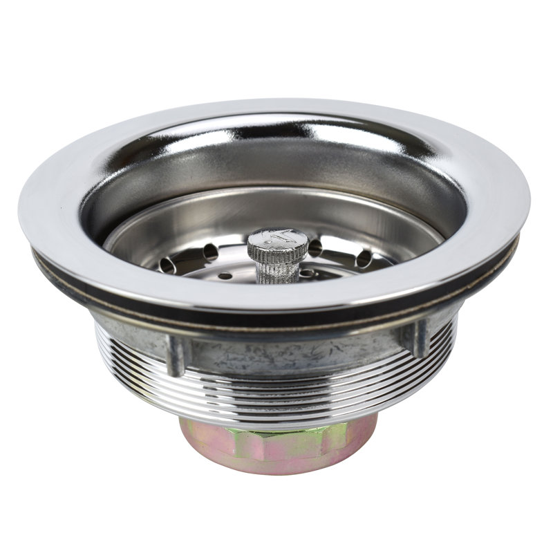Basket Strainer, Polished Chrome