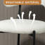 Ensemble de 2 tabourets de bar à hauteur de comptoir, tabouret de bar en peluche avec dossier incurvé-1978901938