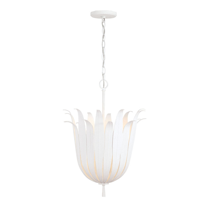 Luminaire suspendu urne 4 lumières , Blanc