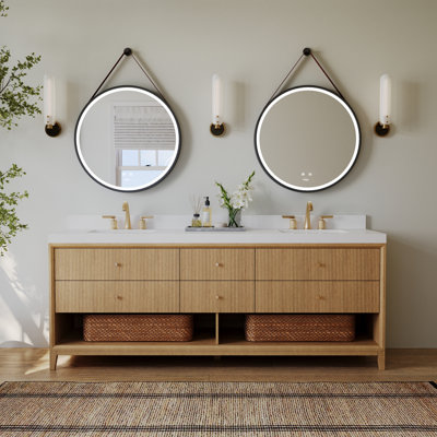 Momo Oak Single Bathroom Vanity