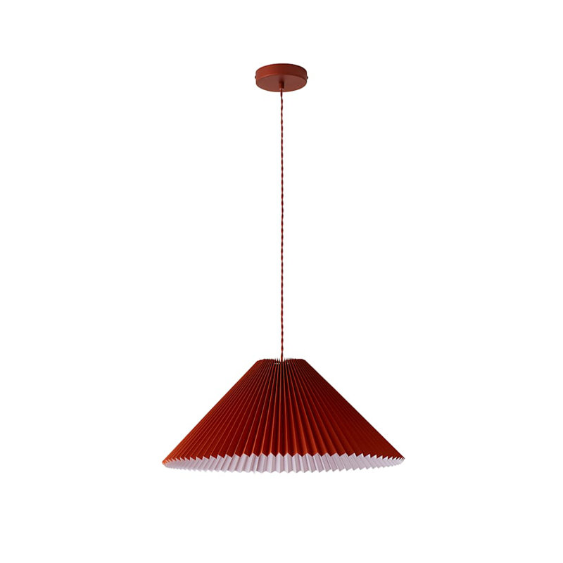 Kameron 1 - Light Painted Shaded Pendant, Orange, No