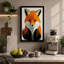 Geometric Fox Portrait Modern - Print-136795224-136795225