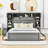 Vytis Queen Size Wooden Platform Bed With 4 Drawers and Headboard-1639656369