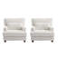 Modern Upholstered Arm Accent Chair With Pillow(Set of 2)-225776777