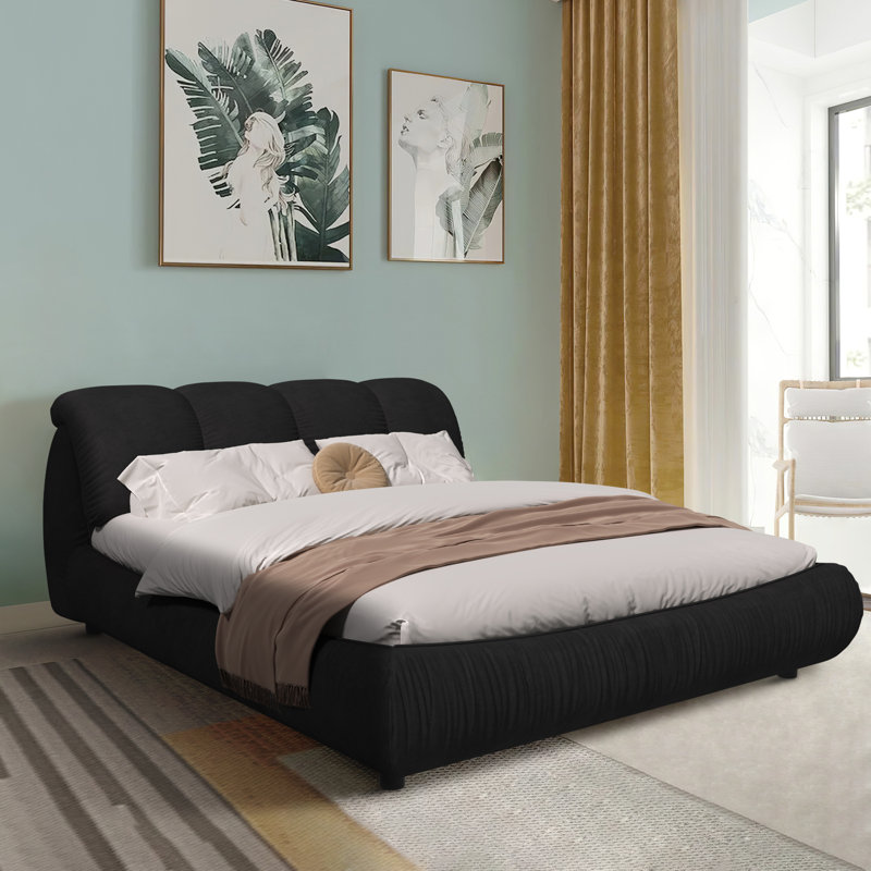 Lieselene Low Profile Standard Bed Frame, Queen, Black