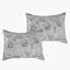 Ensemble d'édredon brodé et imprimé 7 pièces Elegant Botanical, en microfibre de polyester - comprend 1 édredon, 2 taies décoratives et 4 coussins décoratifs-121267129