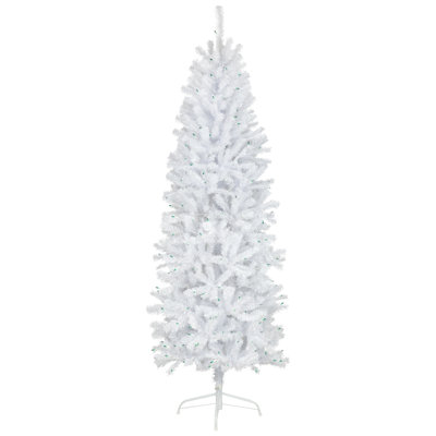 Arbre de Noël artificiel épinette blanc 6,5 pi