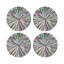 Sous-verres ronds en cuir Vegan-119015167